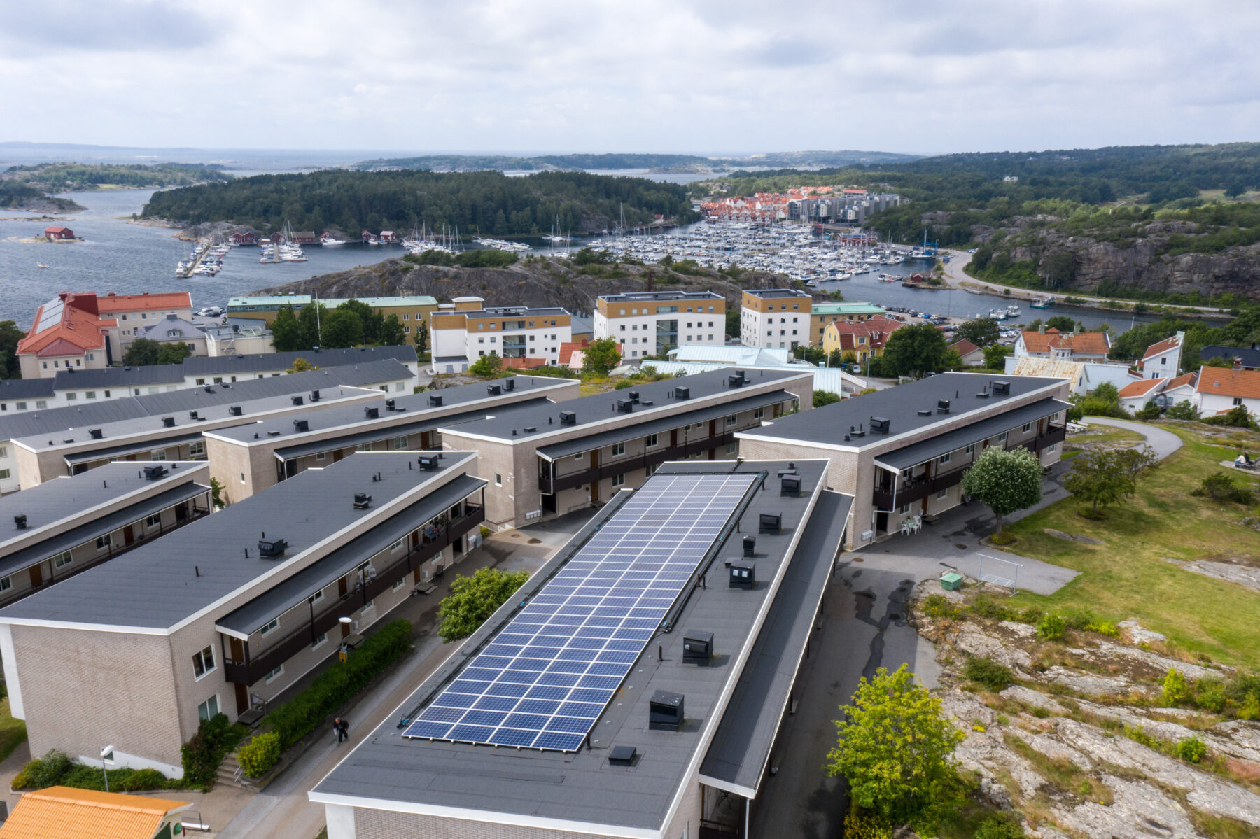 Fastighetsägare solhybrider värmepump